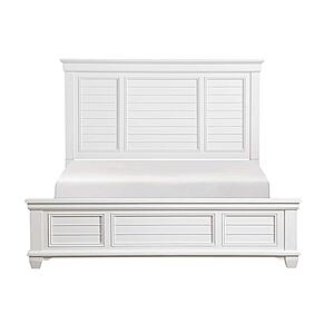 Mackinac Queen Bed - White  by Homelegance