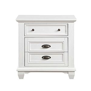 Mackinac Nightstand - White  by Homelegance