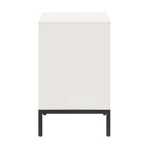 Oslo Nightstand - White & Walnut by Homelegance