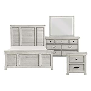 Providence 4pc Queen Bedroom Set  - Light Gray by Homelegance