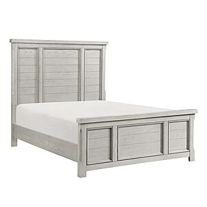 Providence California King Bed - Light Gray by Homelegance