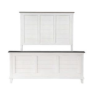 Chesterton 5pc Queen Bedroom Set  - Antique White & Dark Brown by Homelegance