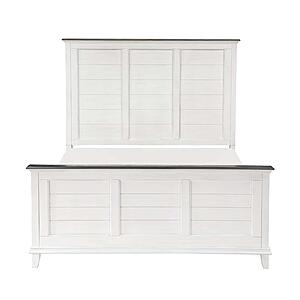 Chesterton California King Bed - Antique White & Dark Brown by Homelegance