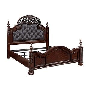 Adelina Eastern King Bed - Brown by Homelegance