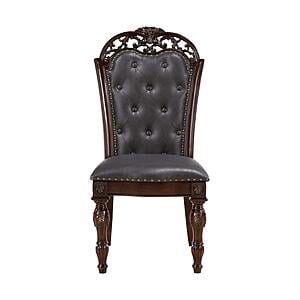 Adelina Side Chair - Brown by Homelegance