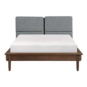 Astrid California King Platform Bed - Walnut by Homelegance