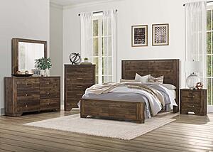 Jocelyn Mirror - Rustic Brown by Homelegance