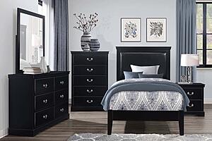 Seabright Nightstand - Black by Homelegance