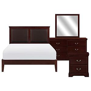 Seabright 4pc Queen Bedroom Set  - Cherry by Homelegance