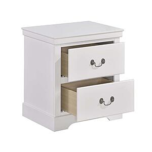 Seabright Nightstand - White  by Homelegance