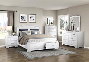 Hudson Mirror - White  by Homelegance
