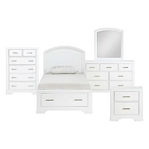 Hudson 5pc Twin Bedroom Set  - White  by Homelegance