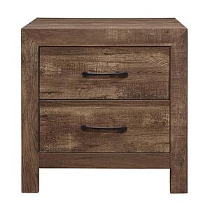 Corbin Nightstand - Rustic Brown by Homelegance