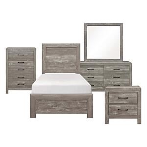 Corbin 5pc Twin Bedroom Set  - Gray by Homelegance
