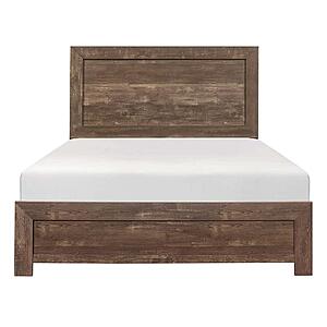 Corbin Eastern King Bed in a Box - Rustic Brown by Homelegance