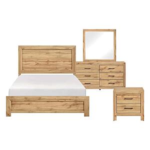 Corbin 4pc Queen Bedroom Set  - Natural by Homelegance