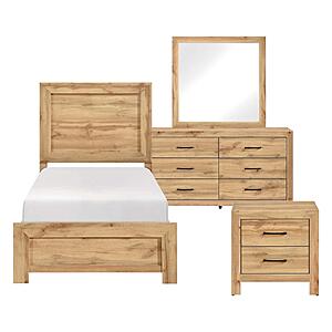 Corbin 4pc Twin Bedroom Set  - Natural by Homelegance