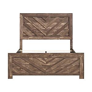 Corbin 5pc V-pattern Queen Bedroom Set  - Rustic Brown by Homelegance