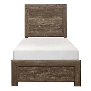 Corbin Twin Bed in a Box - Rustic Brown by Homelegance