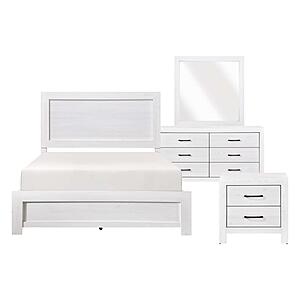 Corbin 4pc Queen Bedroom Set  - White by Homelegance