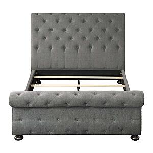 Crofton Eastern King Bed - Dark Gray by Homelegance