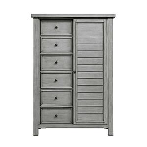 Logandale Wardrobe Chest - Antique Gray by Homelegance