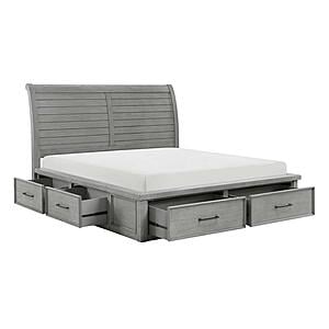 Logandale 5pc Queen Bedroom Set  - Antique Gray by Homelegance