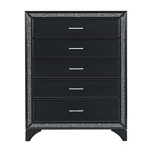 Salon Chest - Silver Glitter by Homelegance