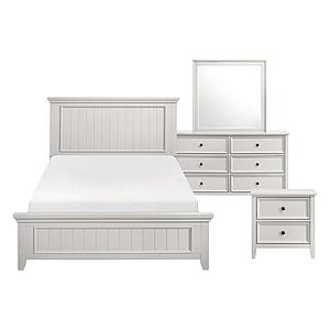 Donahue 4pc Queen Bedroom Set  - Off-white by Homelegance