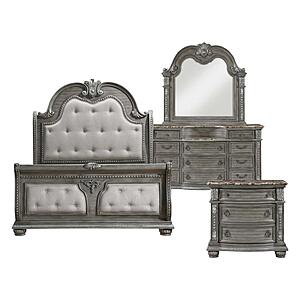 Bennington 4pc Queen Bedroom Set  - Gray by Homelegance