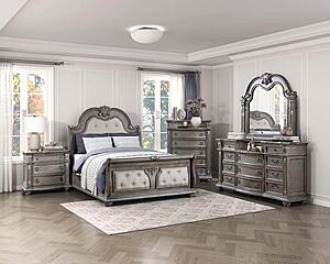 Bennington Nightstand - Gray by Homelegance