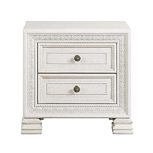 Theodora Nightstand - Pearl White by Homelegance