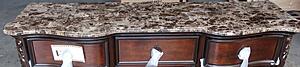 Royal Highlands Marble Top Dresser - Brown by Homelegance