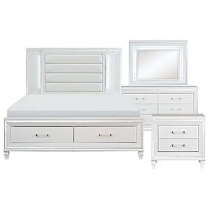 Tamsin 4pc Queen Bedroom Set  - White by Homelegance