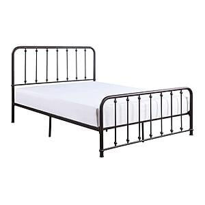 Larkspur Queen Platform Bed - Dark Bronze by Homelegance