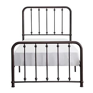 Larkspur Twin Platform Bed - Dark Bronze by Homelegance