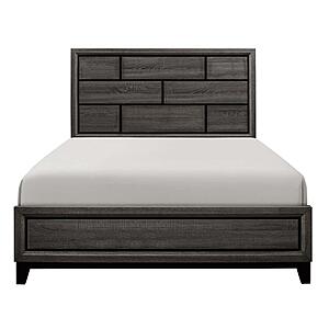 Davi Full Bed - Gray  by Homelegance