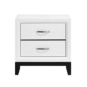 Davi Nightstand - White by Homelegance