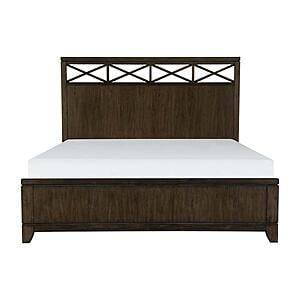 Griggs California King Bed - Dark Brown by Homelegance