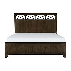 Griggs Eastern King Bed - Dark Brown by Homelegance