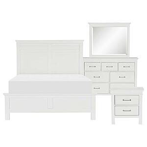 Blaire Farm 4pc Queen Bedroom Set  - White by Homelegance