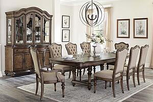 Heath Court Buffet/ Server - Brown Oak by Homelegance