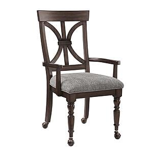 Cardano Desk Armchair - Driftwood Charcoal by Homelegance
