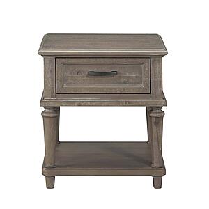 Cardano End Table - Driftwood Light Brown by Homelegance