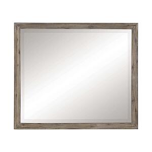 Cardano Mirror - Driftwood Light Brown by Homelegance