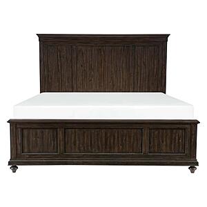 Cardano  Eastern King Bed - Driftwood Charcoal by Homelegance