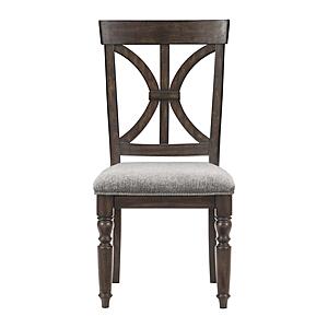 Cardano Side Chair - Driftwood Charcoal & Gray by Homelegance