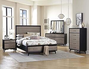 Raku Dresser - Gray & Black by Homelegance