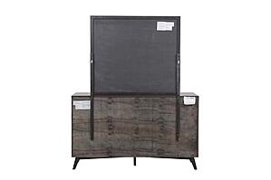 Raku Mirror - Gray & Black by Homelegance