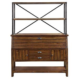 Holverson Baker‚Äôs Rack - Rustic Brown & Gunmetal by Homelegance